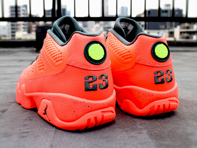 NIKE AIR JORDAN 9 RETRO LOW “BRIGHT MANGO/HASTA-GHOST GREEN” - 03