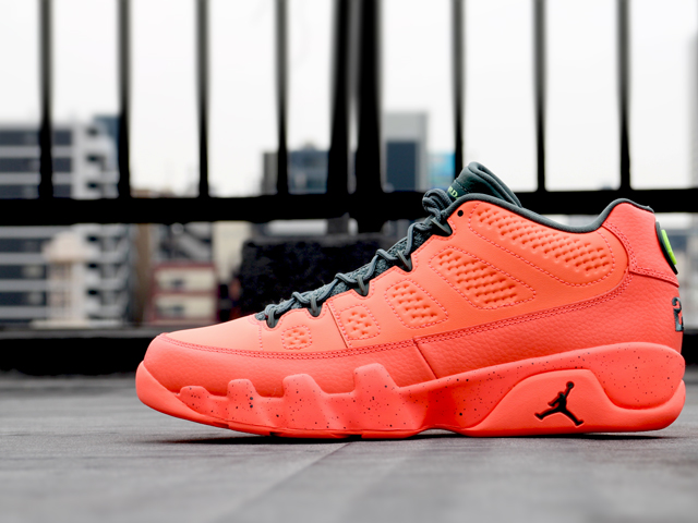 NIKE AIR JORDAN 9 RETRO LOW “BRIGHT MANGO/HASTA-GHOST GREEN” - 01