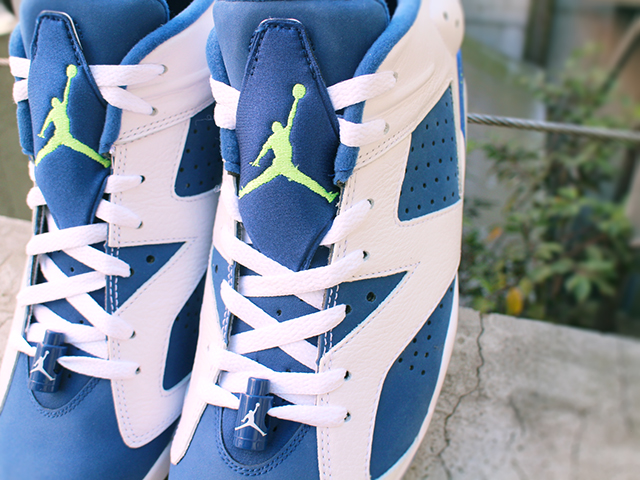 NIKE AIR JORDAN 6 RETRO LOW “WHITE/GHOST GREEN-INSIGNIA BLUE” - 03