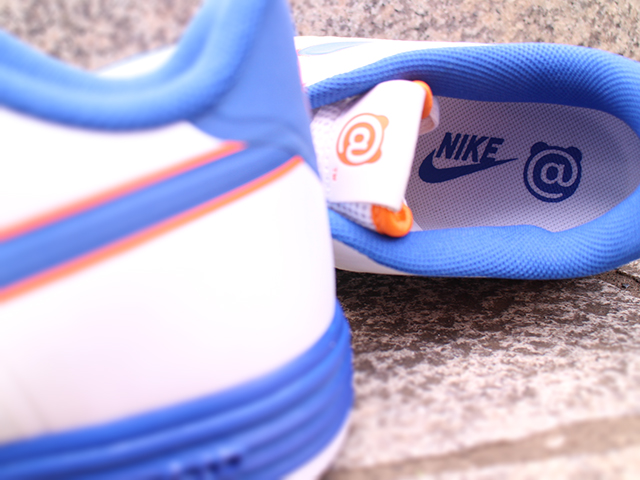 NIKE LUNAR FORCE 1 FUSE NRG “BE@RBRICK/WHITE/COLLEGE BLUE-GOLD POST” - 05