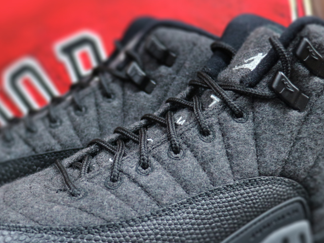 NIKE AIR JORDAN 12 RETRO WOOL BG “DARK GREY/METALLIC SILVER” - 03