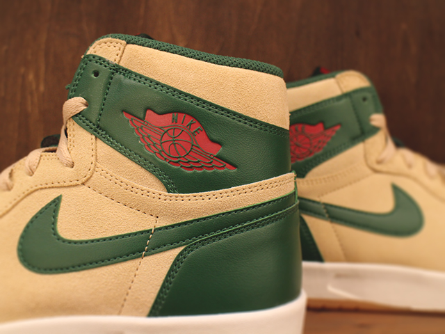 NIKE AIR JORDAN 1 HIGH THE RETURN “SAND DUNE/UNVERSITY RED-GORGE GREEN-WHITE” - 03