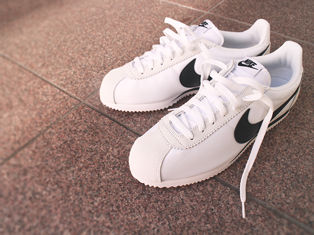 NIKE CLASSIC CORTEZ NYLON “WHITE/BLACK-LIGHT BONE” - 01