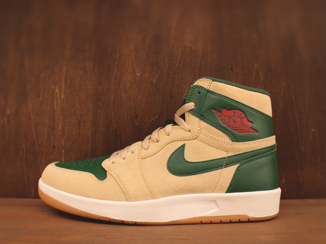 NIKE AIR JORDAN 1 HIGH THE RETURN “SAND DUNE/UNVERSITY RED-GORGE GREEN-WHITE” - 02