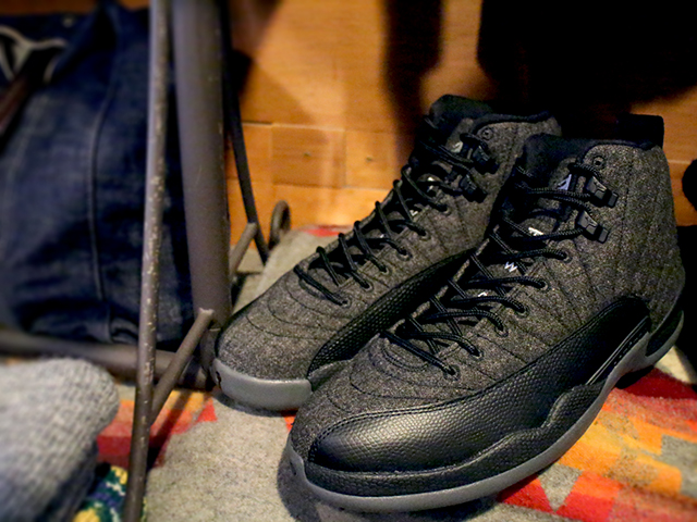 NIKE AIR JORDAN 12 RETRO WOOL “DARK GREY/METALLIC SILVER-BLACK” - 01