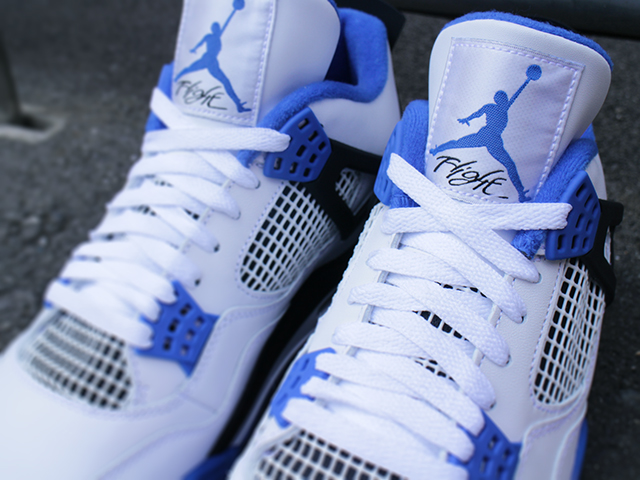 NIKE AIR JORDAN 4 RETRO “WHITE/GAME ROYAL-BLACK” - 03