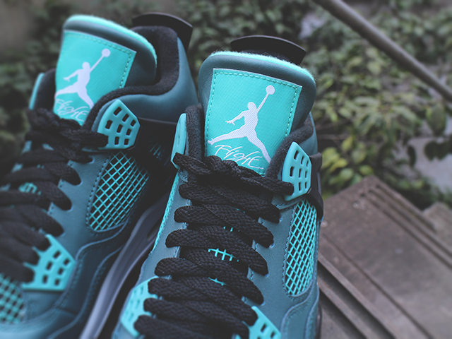 NIKE AIR JORDAN 4 RETRO 30TH “TEAL/WHITE-BLACK-RETRO SARCELLE” - 03