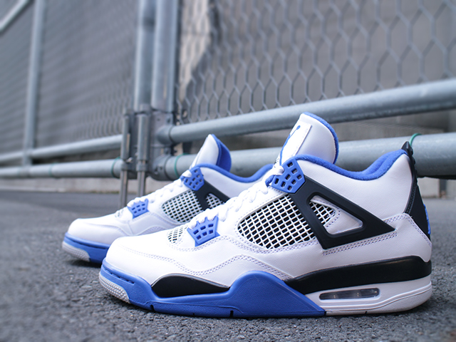 NIKE AIR JORDAN 4 RETRO “WHITE/GAME ROYAL-BLACK” - 02