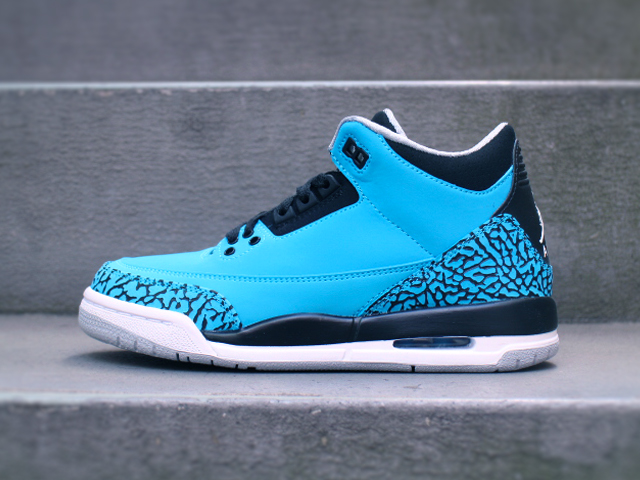 NIKE AIR JORDAN 3 RETRO BG “DARK POWDER BLUE/WHITE” - 02