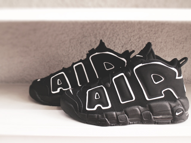 NIKE AIR MORE UPTEMPO (GS) “BLACK/WHITE-BLACK” - 02