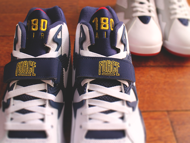 NIKE AIR FORCE 180 “OLYMPIC WHITE/WHITE MID NAVY MTLLC GOLD” - 03