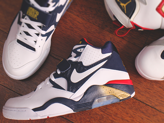 NIKE AIR FORCE 180 “OLYMPIC WHITE/WHITE MID NAVY MTLLC GOLD” - 02