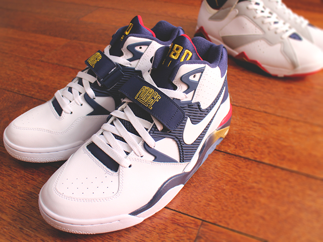 NIKE AIR FORCE 180 “OLYMPIC WHITE/WHITE MID NAVY MTLLC GOLD” - 05