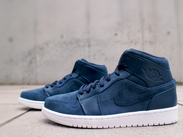 NIKE AIR JORDAN 1 MID “ARMONY NAVY/ELECTROLIME-WHITE” - 02