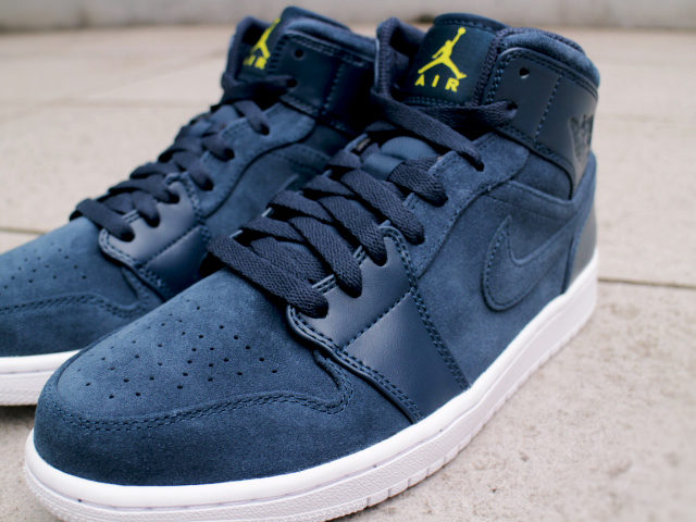 NIKE AIR JORDAN 1 MID “ARMONY NAVY/ELECTROLIME-WHITE” - 04