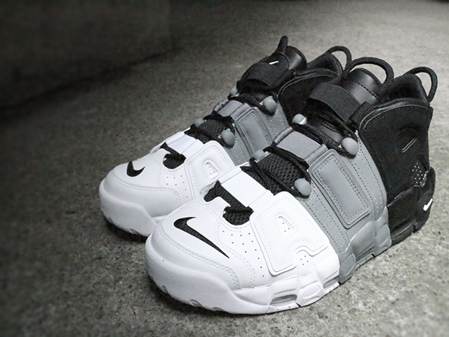 NIKE AIR MORE UPTEMPO 96 “BLACK/BLACK/COOL GREY/WHITE” - 01