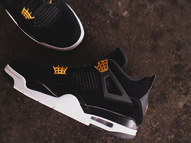 NIKE AIR JORDAN 4 RETRO “ROYALTY/BLACK/METALLIC GOLD-WHITE” - 02