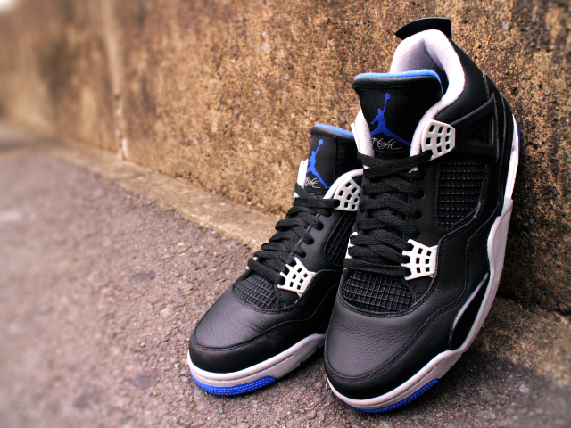 NIKE AIR JORDAN 4 RETRO “ALTERNATE MOTORSPORTS/BLACK/GAME-ROYAL-MATTE” - 01