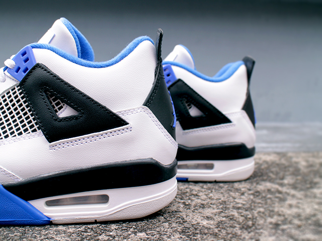 AIR JORDAN 4 RETRO BG “WHITE/GAME ROYAL-BLACK” - 03