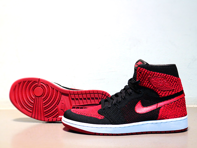 NIKE AIR JORDAN 1 RETRO HI FLYKNIT ”BRED” - 02