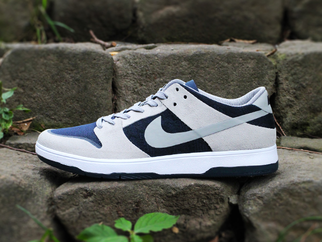 NIKE SB ZOOM DUNK LOW ELITE”MEDIUM GREY/NAVY” - 02