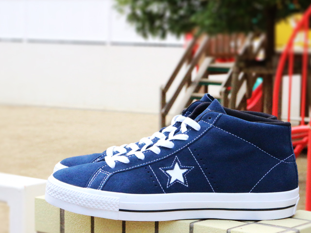 CONS SKATE ONE STAR PRO SUEDE MID “NAVY/WHITE” - 01