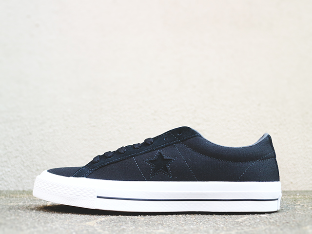 CONS ONE STAR CANVAS OX “ALMOST BLACK” - 02