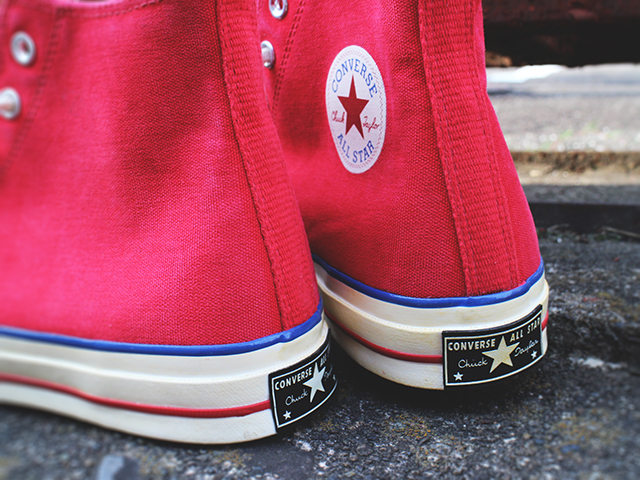 CHUCK TAYLOR ALL STAR 70 HI “VINTAGE” RED/BLUE-EGRET - 03