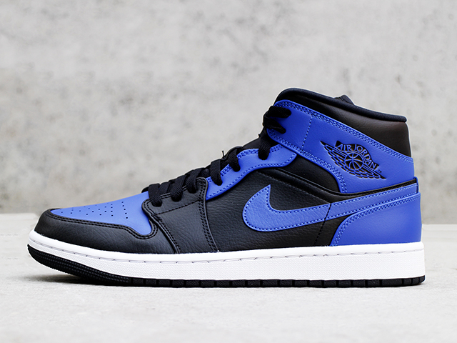 AIR JORDAN 1 MID “BLACK/HYPER ROYAL” - 01