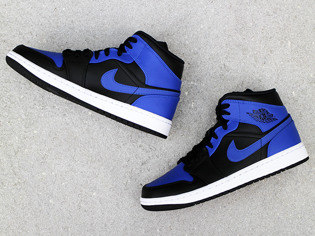 AIR JORDAN 1 MID “BLACK/HYPER ROYAL” - 05