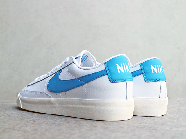 BLAZER LOW LEATHER “WHITE/LASER BLUE” - 02