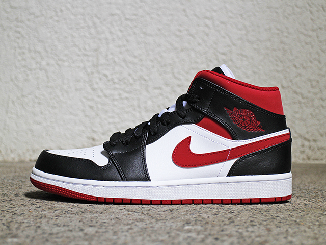 AIR JORDAN 1 MID “WHITE/GYM RED-BLACK” - 01