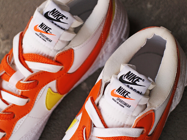 BLAZER LOW “SACAI” WHITE/MAGMAORANGE - 03