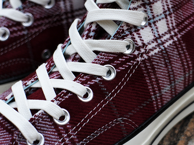 CHUCK 70 HI “PLAID”BURGUNDY - 02