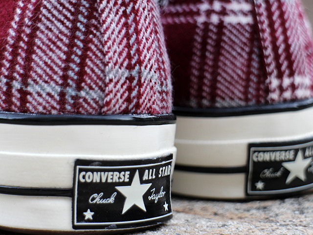 CHUCK 70 HI “PLAID”BURGUNDY - 04