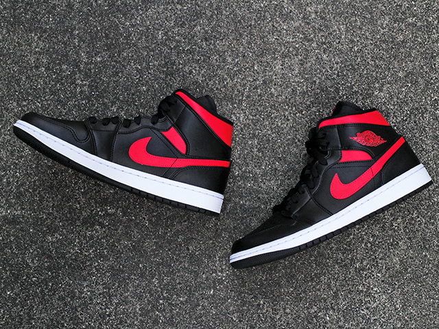 WMNS AIR JORDAN 1 MID “BLACK/SIREN RED” - 05