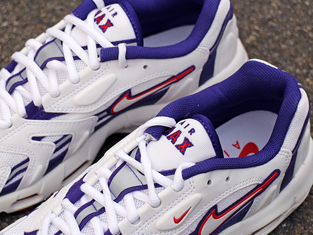 WMNS AIR MAX 96 2 WHITE/COMET RED-GRAPE ICE - 02