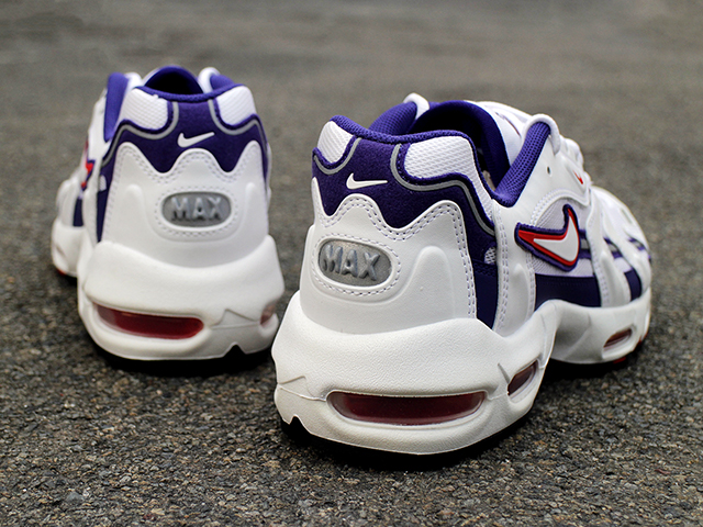 WMNS AIR MAX 96 2 WHITE/COMET RED-GRAPE ICE - 05