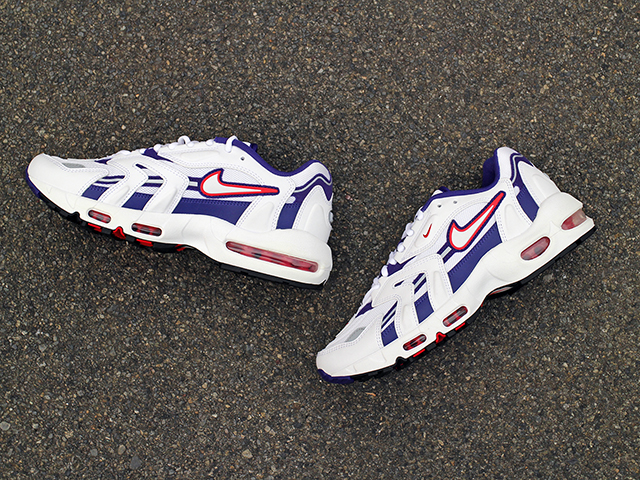 WMNS AIR MAX 96 2 WHITE/COMET RED-GRAPE ICE - 04