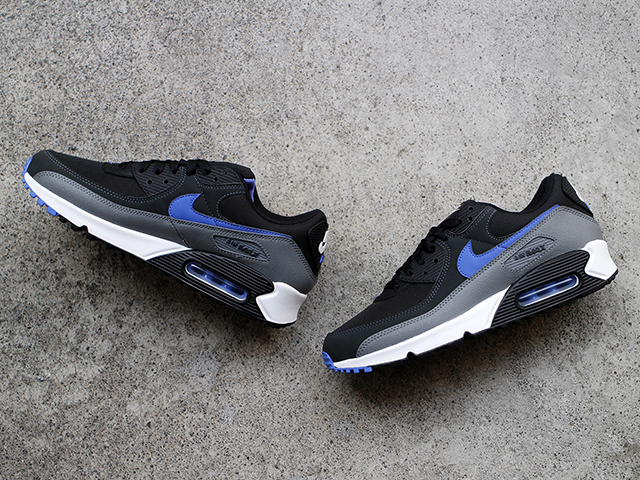 AIR MAX 90 BLACK/MEDIUM BLUE - 05