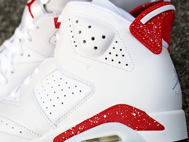 AIR JORDAN 6 RETRO WHITE/UNIVERSITY RED - 03