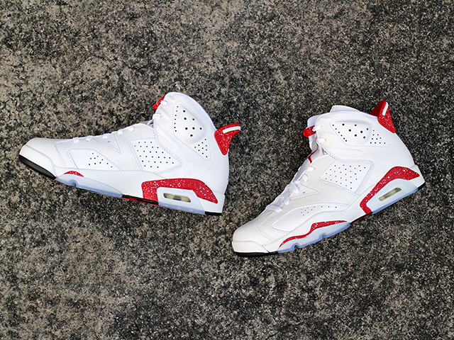 AIR JORDAN 6 RETRO WHITE/UNIVERSITY RED - 04