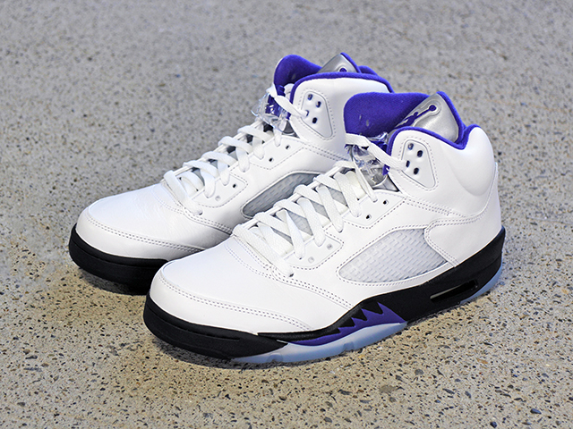 AIR JORDAN 5 RETRO WHITE/DARK CONCORD - 01