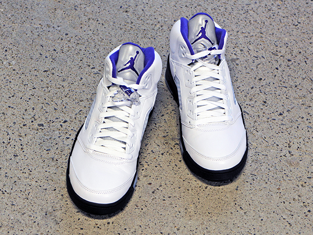 AIR JORDAN 5 RETRO WHITE/DARK CONCORD - 03