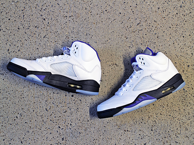 AIR JORDAN 5 RETRO WHITE/DARK CONCORD - 04